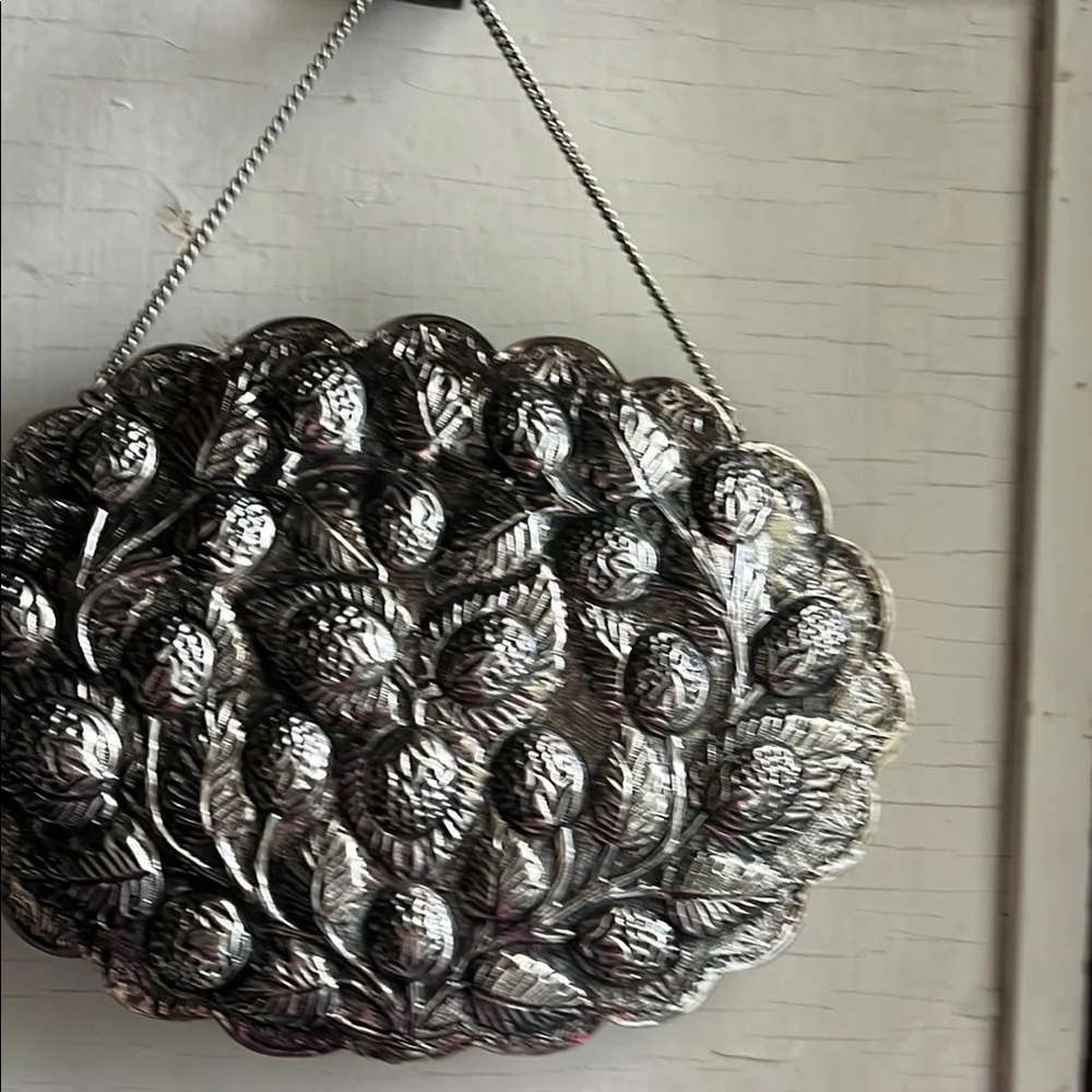 Elegant Silver Oval Wall Mirror